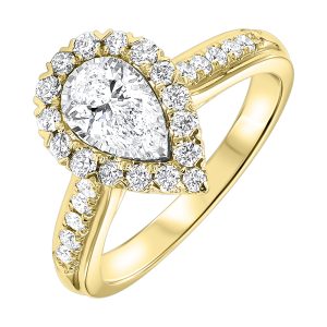 14Kt Yellow Gold Diamond 1Ctw Ring