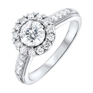 14Kt White Gold Diamond 1Ctw Ring