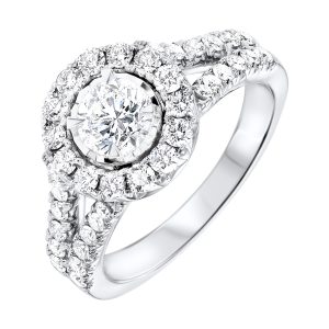14Kt White Gold Diamond 1 5/8Ctw Ring