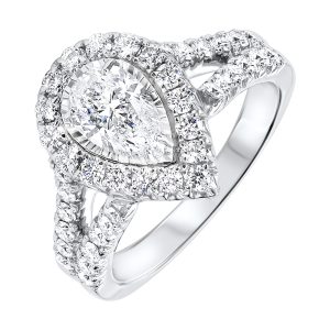 14Kt White Gold Diamond 1 5/8Ctw Ring
