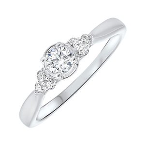 14Kt White Gold Diamond 1/3Ctw Ring