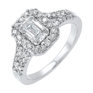 14Kt White Gold Diamond 1Ctw Ring