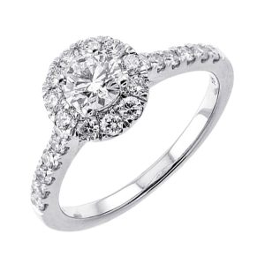 14Kt White Gold Diamond 1Ctw Ring