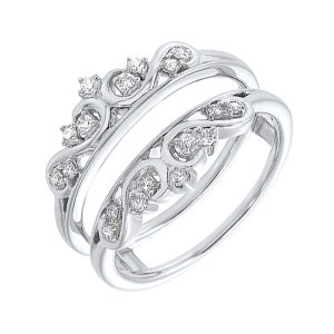 14Kt White Gold Diamond 1/5Ctw Ring