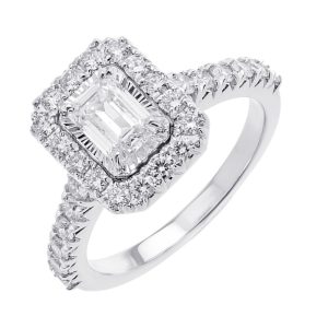 14Kt White Gold Diamond 1 1/2Ctw Ring