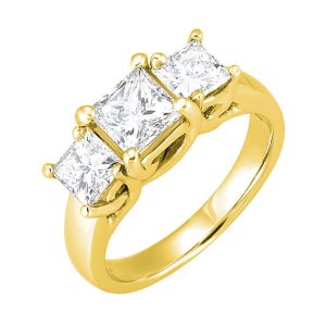 14Kt Yellow Gold Diamond 1Ctw Ring