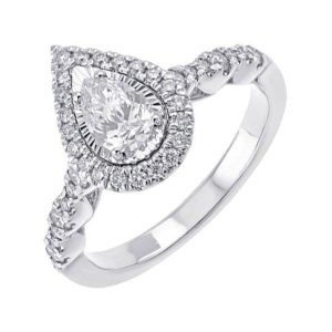 14Kt White Gold Diamond 7/8Ctw Ring