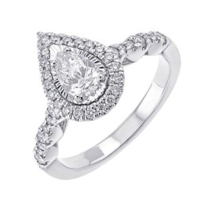 14Kt White Gold Diamond 5/8Ctw Ring