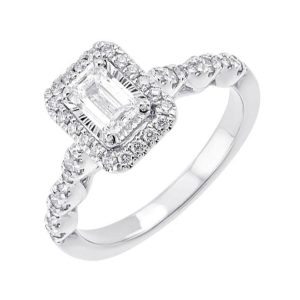 14Kt White Gold Diamond 5/6Ctw Ring