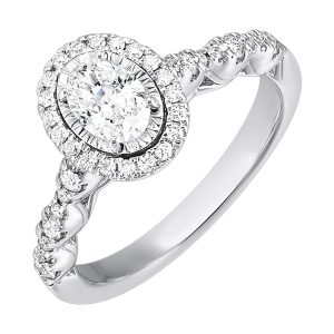 14Kt White Gold Diamond 5/6Ctw Ring