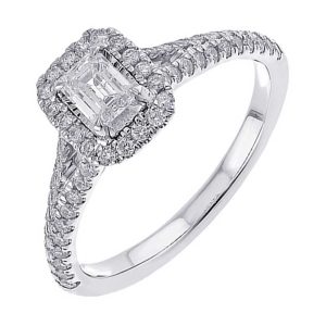 14Kt White Gold Diamond 3/4Ctw Ring