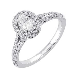 14Kt White Gold Diamond 5/8Ctw Ring