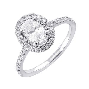 14Kt White Gold Diamond 1Ctw Ring