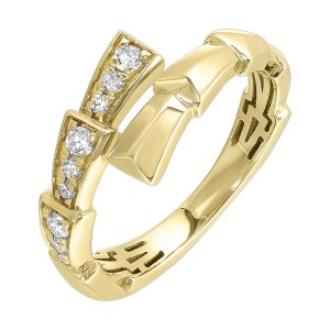 14Kt Yellow Gold Diamond 1/5Ctw Ring