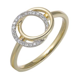 14Kt Yellow Gold Diamond 1/15Ctw Ring