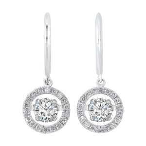 14Kt White Gold Diamond 2Ctw Earring