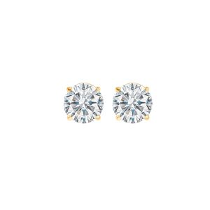 14Kt Yellow Gold Diamond 3/8Ctw Earring