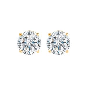 14Kt Yellow Gold Diamond 1Ctw Earring