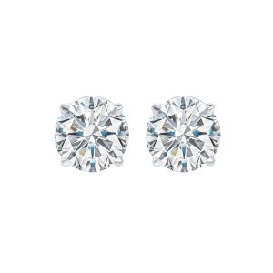 14Kt White Gold Diamond 1Ctw Earring