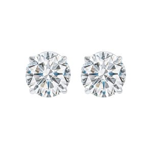 14Kt White Gold Diamond 1 1/4Ctw Earring