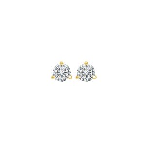 14Kt Yellow Gold Diamond 1/20Ctw Earring