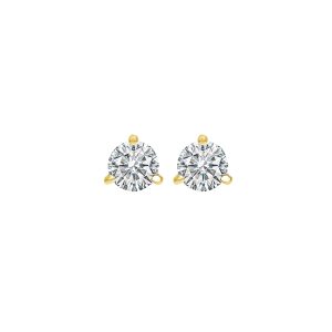 14Kt Yellow Gold Diamond 1/5Ctw Earring