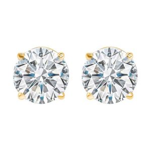 14Kt Yellow Gold Diamond 1/10Ctw Earring