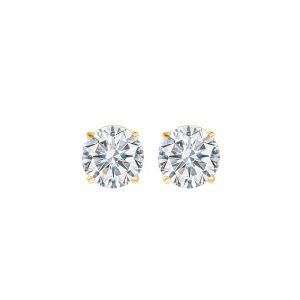 14Kt Yellow Gold Diamond 1/5Ctw Earring