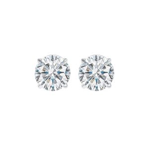 14Kt White Gold Diamond 3/4Ctw Earring