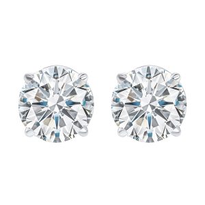 14Kt White Gold Diamond 1 1/4Ctw Earring