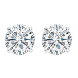 14Kt White Gold Diamond 3Ctw Earring