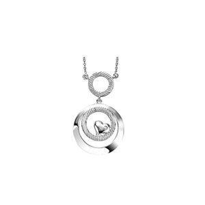 Silver Diamond 1/50Ctw Necklace