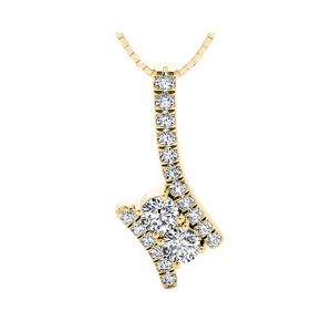14Kt Yellow Gold Diamond 1/2Ctw Pendant