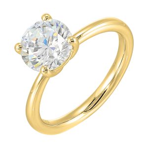 14Kt Yellow Semi Mount For 3/4Ct Round Center