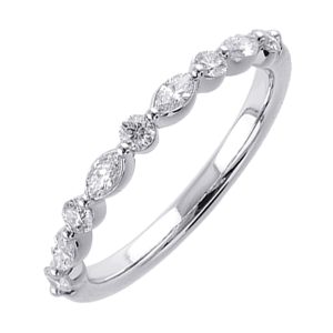 14Kt White Gold Diamond 3/8Ctw Ring