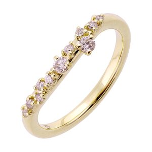 14Kt Yellow Gold Diamond 1/5Ctw Ring